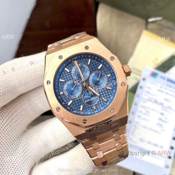 Audemars Piguet Royal Oak Perpetual Calendar Copy Watches Rose Gold 2