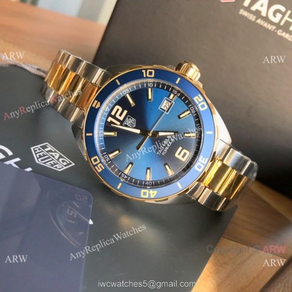 Swiss Replica TAG Heuer Formula One Watch Two Tone Blue Face 2