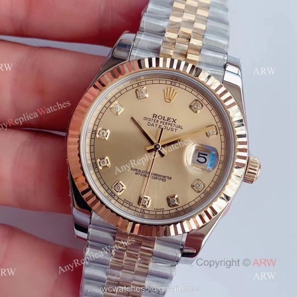 Noob Factory Replica Rolex Datejust Watches For Men With Gold And Silver Jubilee Bracelet 2