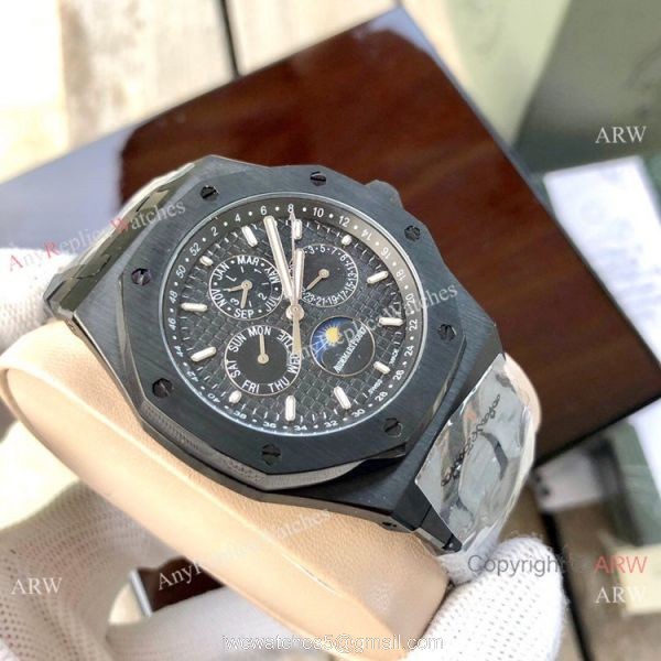 All Black Audemars Piguet Royal Oak Perpetual Calendar Watches 2
