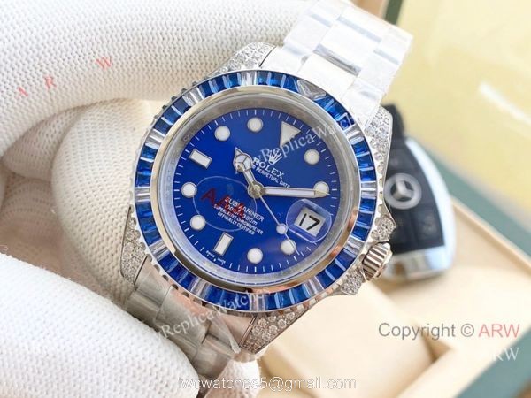 Best Copy Rolex Submariner Date 116659SABR Blue Diamond Watch 2
