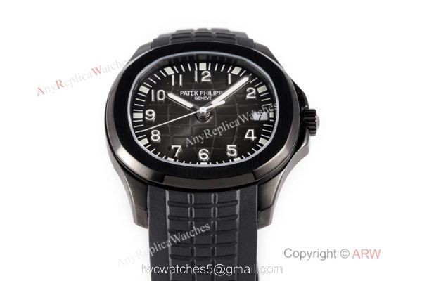 Swiss 1:1 Patek Philippe Aquanaut Series Watch DLC Carbon Case Swiss Cal324 2