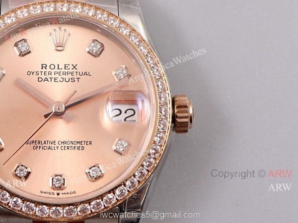 (TW) 1:1 Best Replica Rolex Oyster Perpetual Datejust 31MM Watch Rose Gold 2