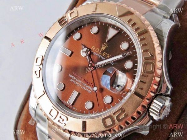 VR-Factory MAX Rolex Yachtmaster 1:1 18k Rose Gold Chocolate Dial Watch 40mm 2