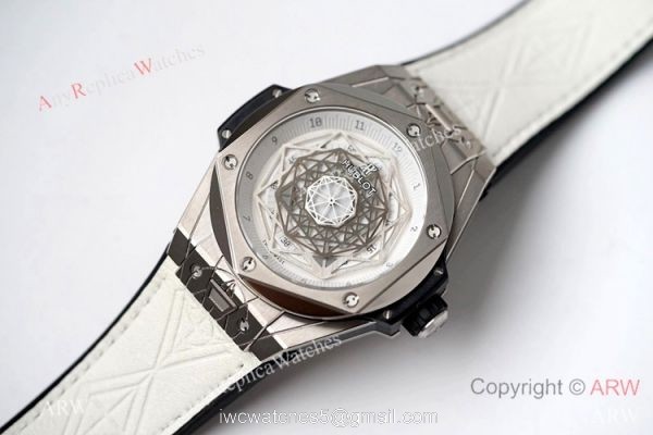 NEW! Swiss HUB1213 Hublot Big Bang Sang Bleu Titanium Watch 45mm 2