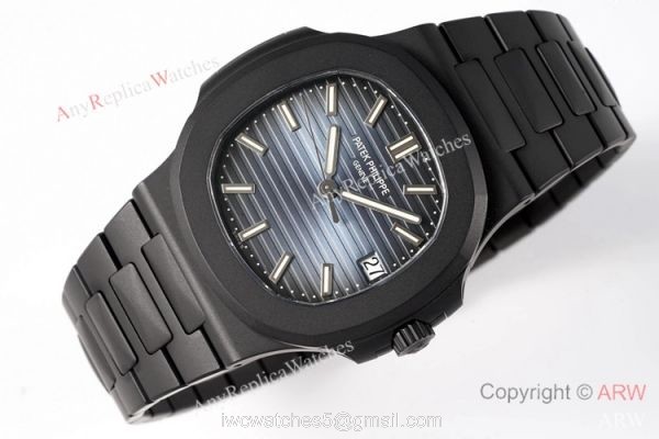 PPF Factory V4 1:1 Best Edition Patek Philippe Nautilus Copy Watch Blue Dial DCL Case 2