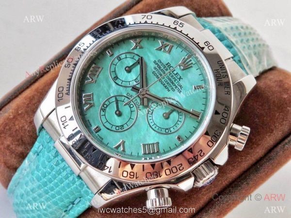 NEW! Swiss Replica Rolex Daytona Green Mother of Pearl Watch 7750 Movement 2