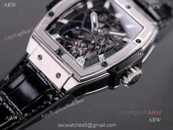 Mens Hublot Masterpiece MP-06 Senna Skeleton Replica Watch With Black Rubber Band 2