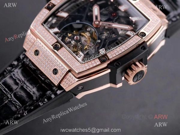 Best Hublot Masterpiece Mp-06 Senna Rose Gold Diamond Tourbillon Watch Replica 2