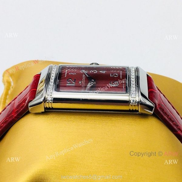 Swiss Copy Jaeger-LeCoultre Reverso One Duetto Ladies Watch Red and Silver 2