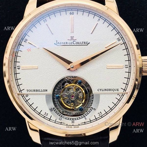AAA Replica Jaeger-Lecoultre Master Ultra Thin Tourbillon Rose Gold Watch 982 Movement 2
