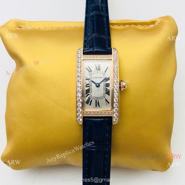 2020 New Copy Cartier Tank Americaine Women Watches Swiss Quartz Movement 2