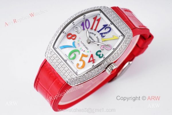 High Quality Replica Franck Muller Vanguard Color Dreams Women Watch With Diamonds 2