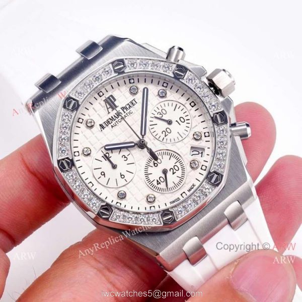 Audemars Piguet Royal Oak Offshore Watches Diamond Bezel Pink Dial 2