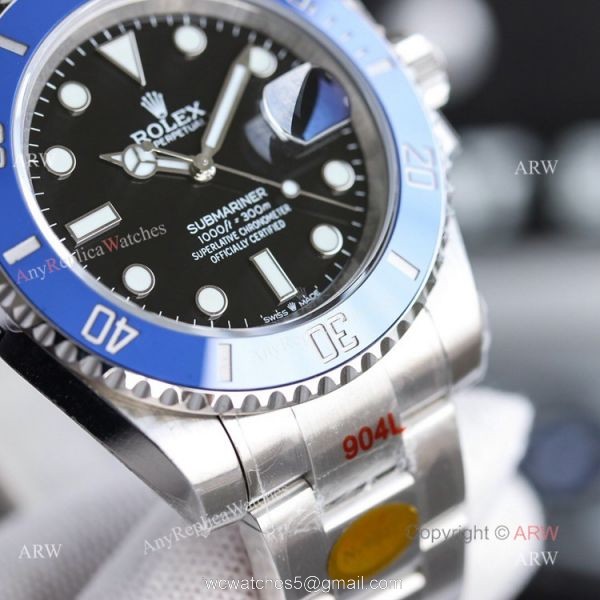 (V11) New Noob Rolex Submariner 2020 41mm Blue Bezel Replica Watch For Men 2