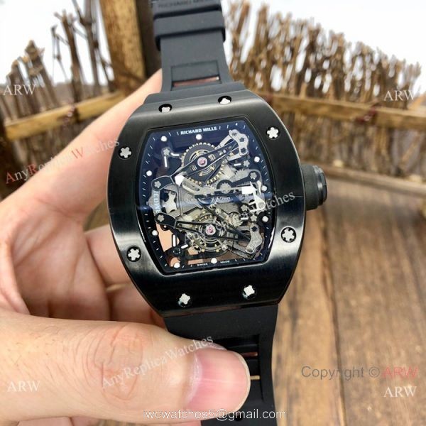 Best Replica Richard Mille RM038 Men Watches Black Steel 2