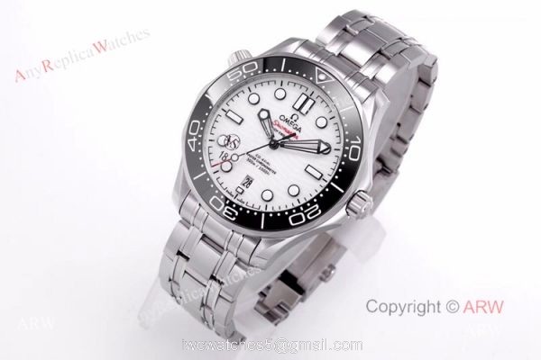 VS Factory Omega Seamaster 300 White Dial New 2020 Swiss Replica Watches For Men 2
