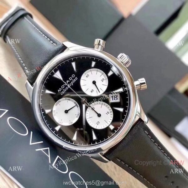 Copy Movado Celestograf Chronograph Watches White Dial 2