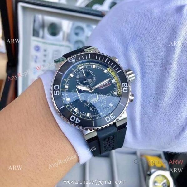 Oris ProDiver Chronograph Replica Watches Black Red 2