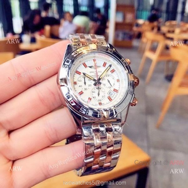 Breitling Chronomat B01 Watches Two Tone Rose Gold 2