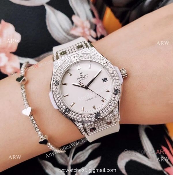 Replica Hublot Ice Big Bang Watches Gray Dial Men Size 41mm 2