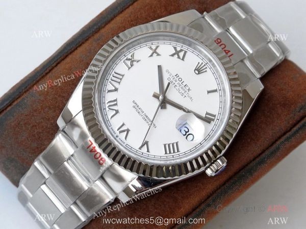 VR Factory Rolex Datejust II Watch Replica Stainless Steel White Roman Dial 2