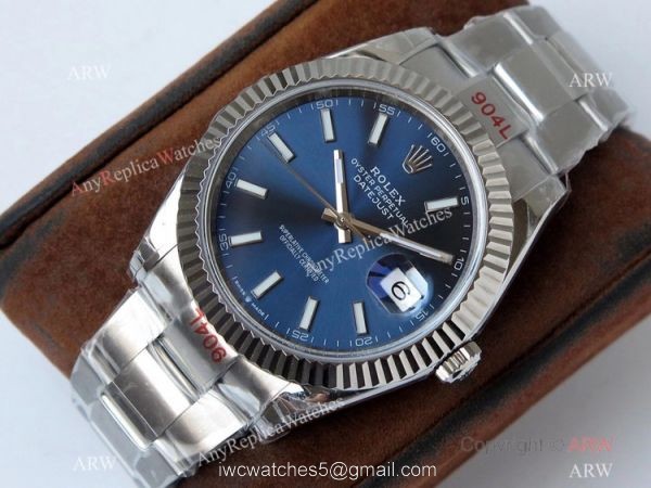 VR-factory Swiss 3235 Rolex Datejust II Copy Watch 904L Stainless Steel Blue Dial 2