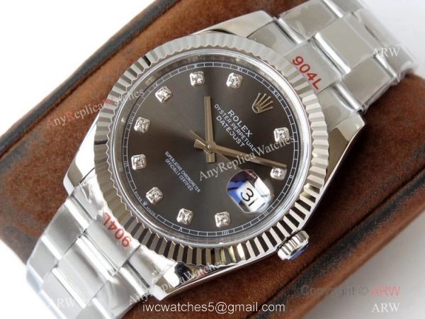 Swiss Replica Rolex Datejust II 1:1 VR Factory 3235 904L Rhodium Dial with Diamond Watch 2