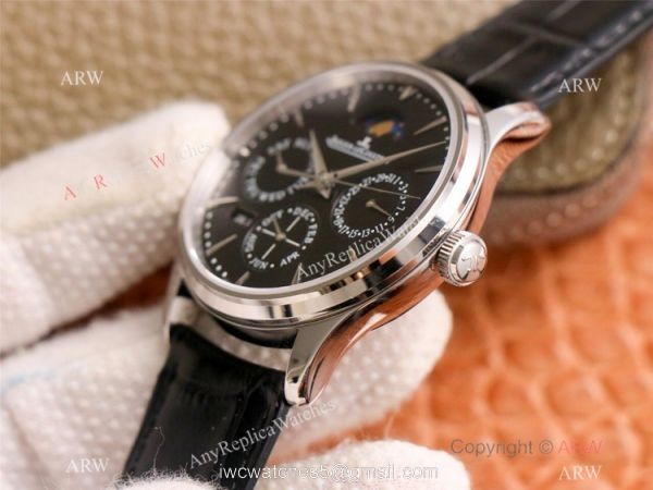 NEW! AAA Replica Jaeger-LeCoultre Master Ultra Thin Perpetual Watch Black Dial 2