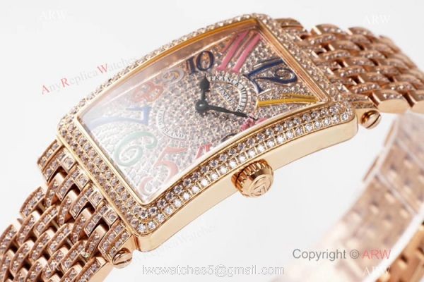 New! Swiss Copy Franck Muller Long Island Rose Gold Ice Watch Dream Markers 2