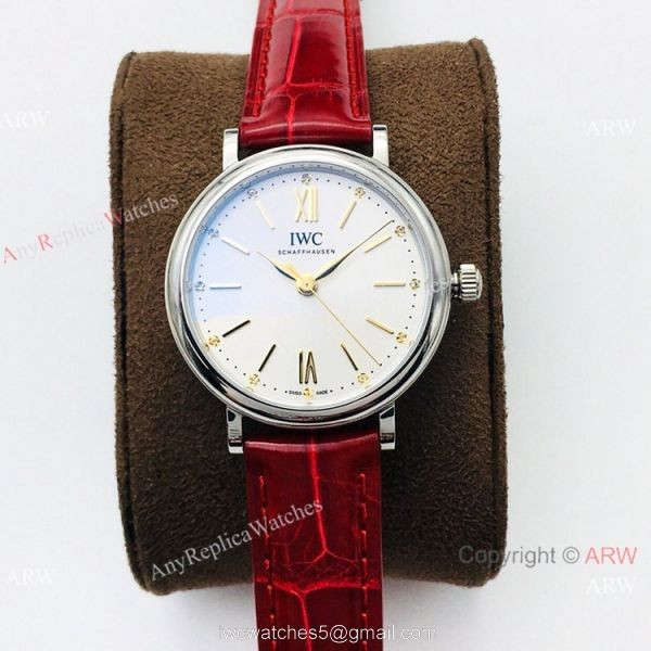 New! AAA Replica IWC Portofino Lady 34mm Watch Swiss 9015 Blue Dial 2