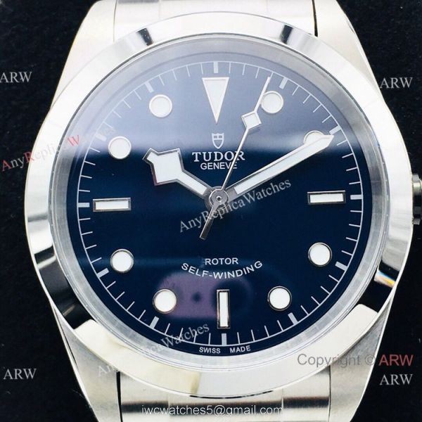 Swiss V2 Version Tudor Black Bay Watch Replica Dark Blue Stainless Steel 2