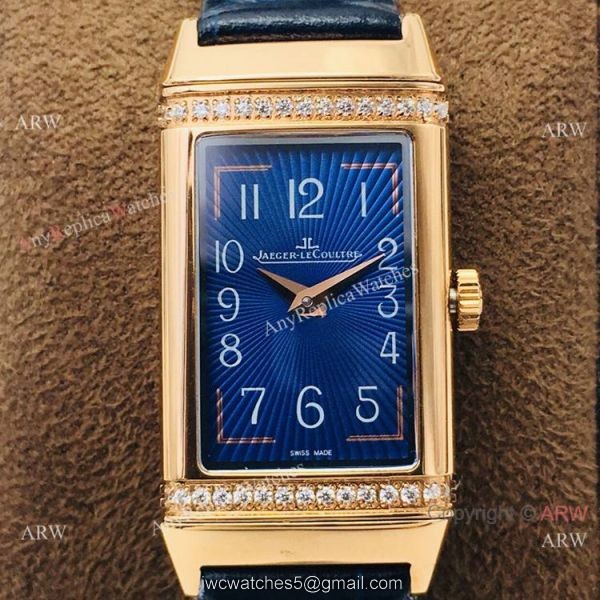 Swiss Replica Jaeger-LeCoultre Reverso One Sapphire Glass Watch 20mm Blue Dial 2