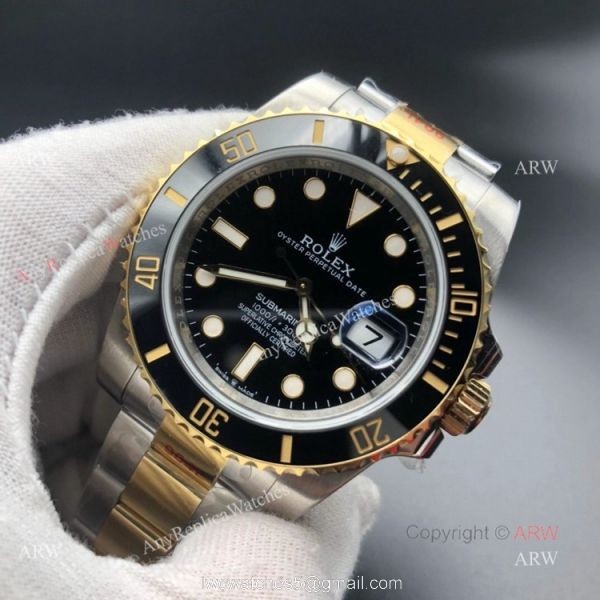 New Two Tone Rolex Submariner 41mm 2020 Replica Watches 904L Steel Swiss 3235 Movement 2