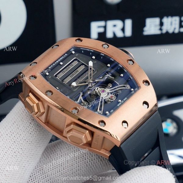 Sexy Time Richard Mille RM69 Rose Gold Tourbillon Erotic Automatic Watch Replica 2