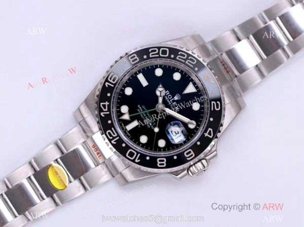 1:1 Best Edition NOOB V11 Version Rolex GMT-Master II Watch Black Ceramic 40mm 2