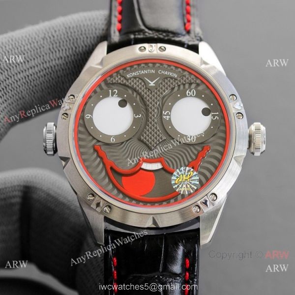 Swiss Copy Konstantin Chaykin Joker Dracula Watches Leather Strap 42mm 2