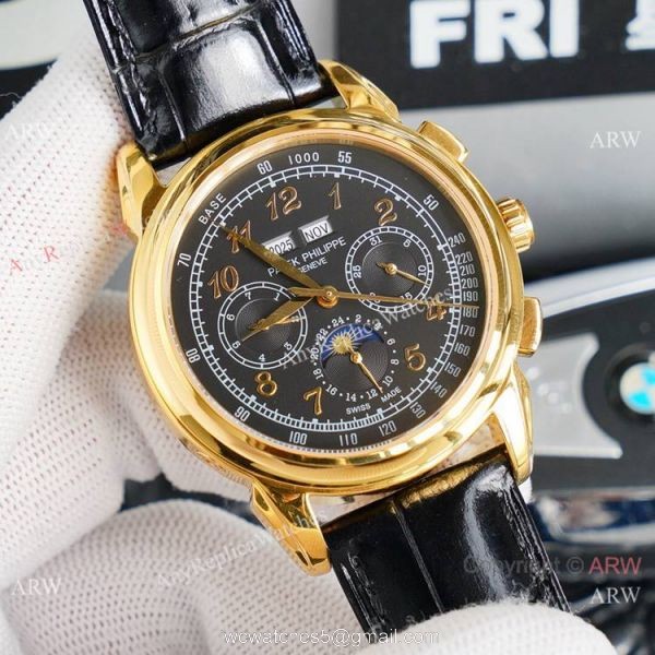 Swiss Grade Copy Patek Philippe Geneve Base 1000 Watch Arabic Markers 41mm 2