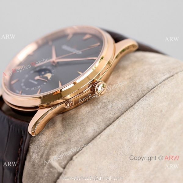 Grade 1A Jaeger-LeCoultre Master Ultra Thin Moonphase Watch Rose Gold Case 2