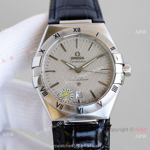 AAA Grade Swiss Replica Omega Constellation Gents 8800 Watch Gray Face 2020 New 2