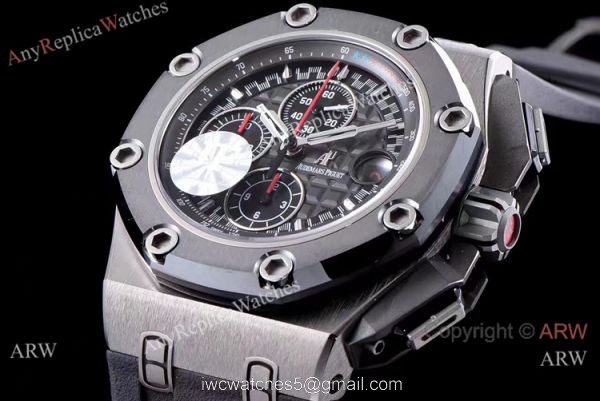 (JF) Swiss Replica Audemars Piguet Royal Oak offshore Schumacher SS Grey Index Dial 2