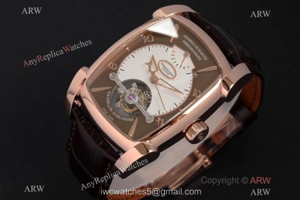 AAA Swiss Replica Parmigiani Fleurier Kalpagraphe Watch Rose Gold Tourbillon Dial 2