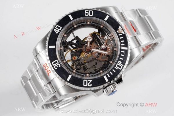 VR-Factory MAX 1-1 Best Edition Rolex Andrea Pirlo Skeleton Submariner Watch 904L Steel 3130 Movement 2