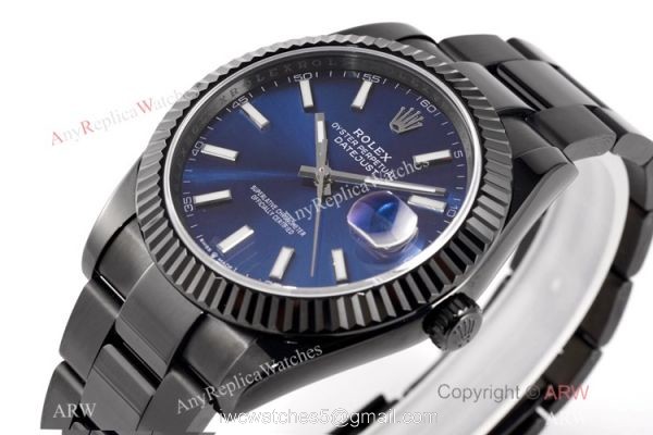 VR-Factory 1:1 Best Replica Rolex Datejust II Watch Black Venom Blue Dial 2