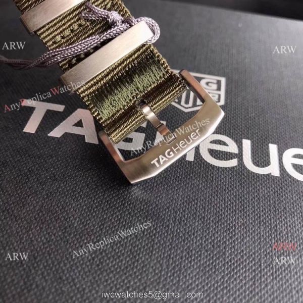 2020 AAA Replica Tag Heuer Aquaracer 300 meters Watch Military Green Face Ceramic Bezel 2