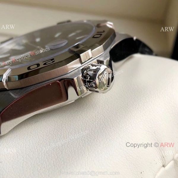 Super Clone Tag Heuer Aquaracer Calibre 5 Watch SS Black Dial Swiss Automatic 2