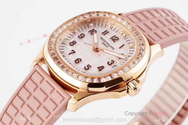 PPF Factory Patek Philippe Aquanaut Cal.324 Watch Copy Rose Gold and Pink 2