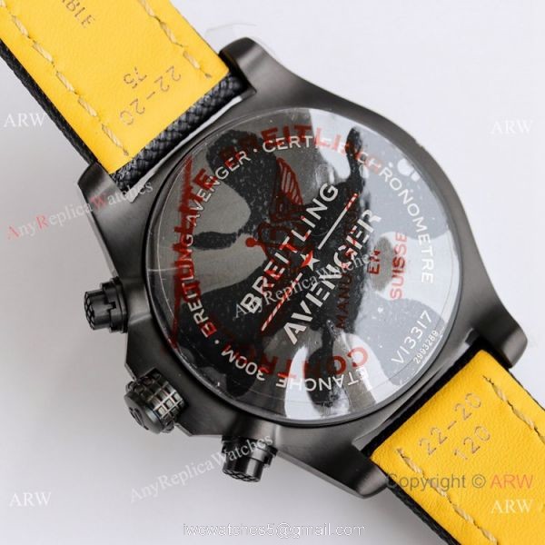 (GF) New Breitling Avenger Chronograph 45 Night Mission DLC Titanium Watch Asia 7750 Replica 2