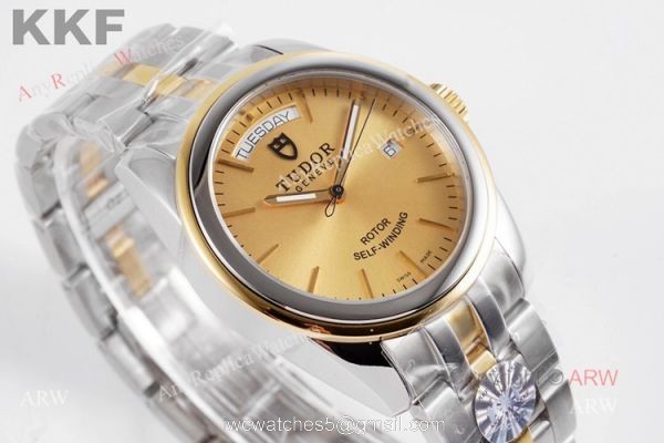 New Tudor Day Date Glamour Gold Watch 39mm Top Replica 2