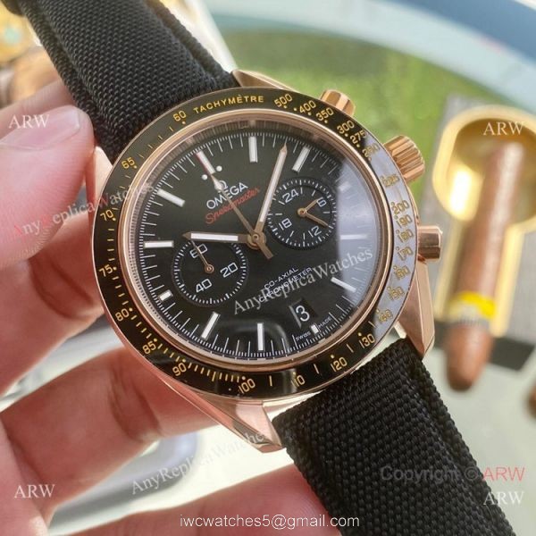 Best Quality Omega Speedmaster 43mm Watches Rose Gold Case 2